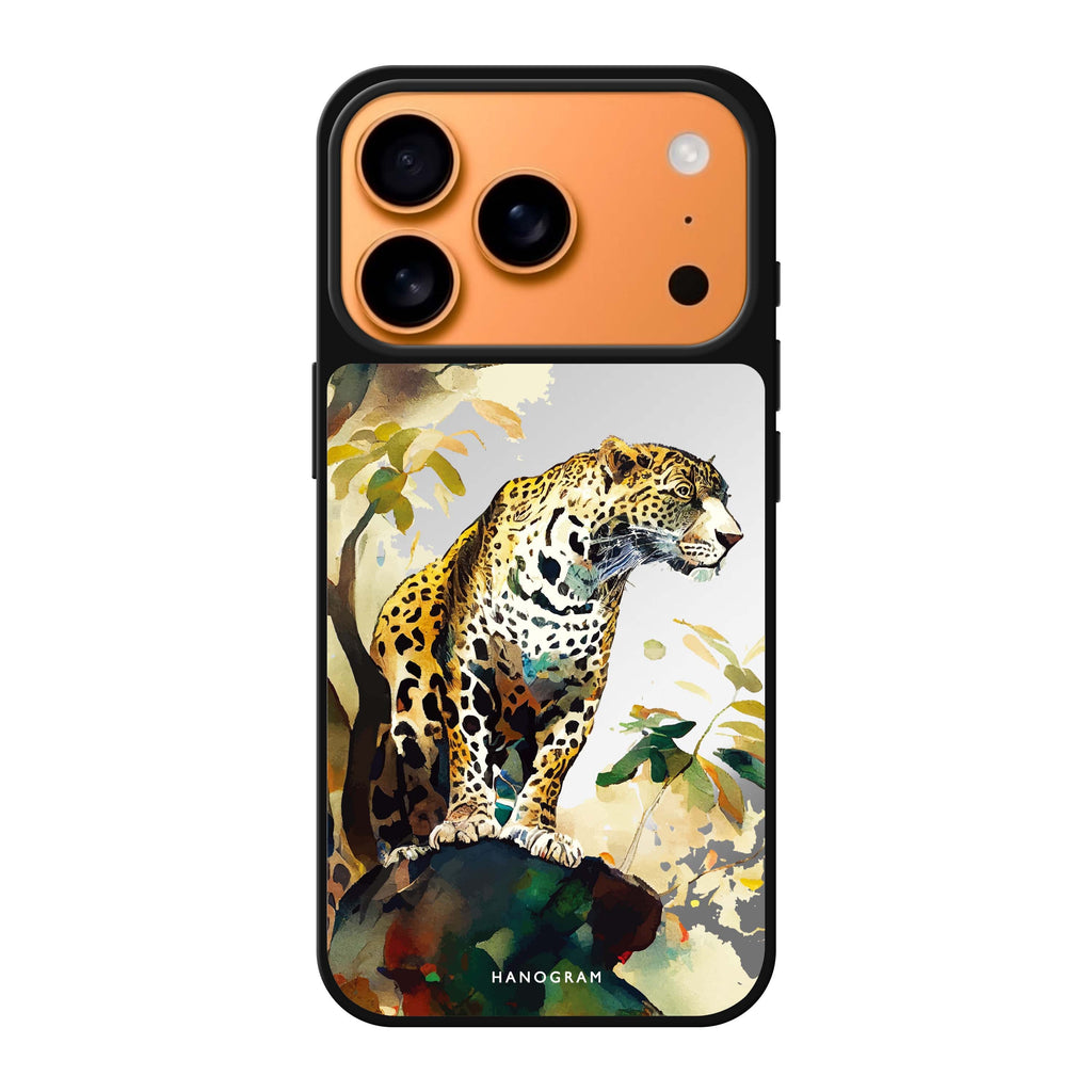 A leopard 豹紋 iPhone 17 Pro Max 鏡面手機殼主圖