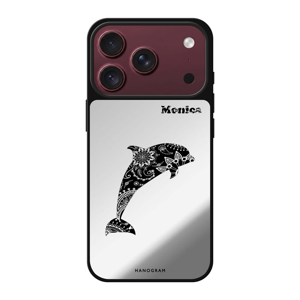 Mandala dolphin 鏡面手機殼