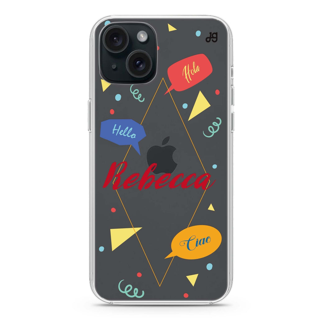 Communicate Fun iPhone 15 plus 水晶透明保護殼