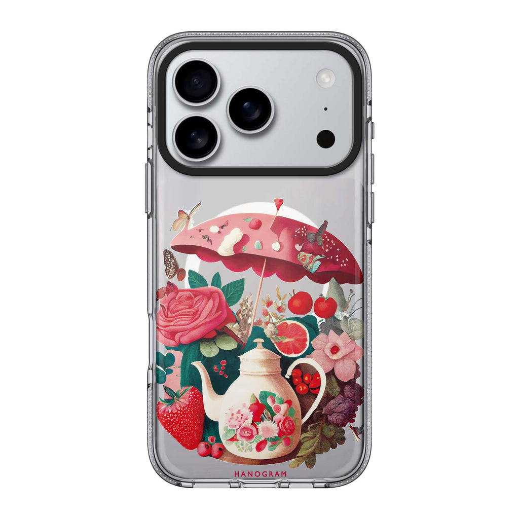 Tea Time iPhone 17 Pro Max MagSafe 水晶透明保護殼 茶圖案設計 圖1