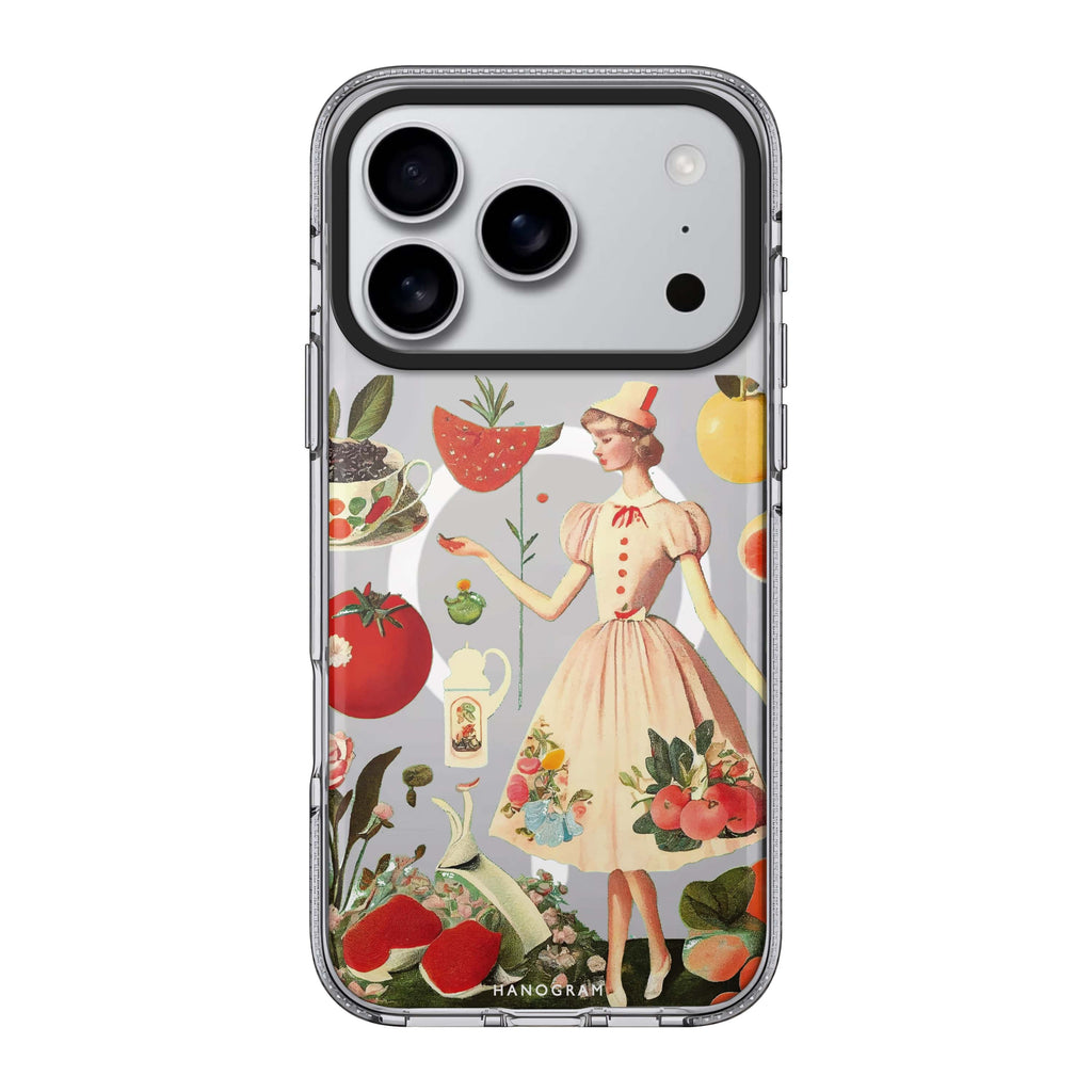 Noble girl iPhone 17 Pro Max MagSafe 水晶透明保護殼 人像插畫設計 圖1