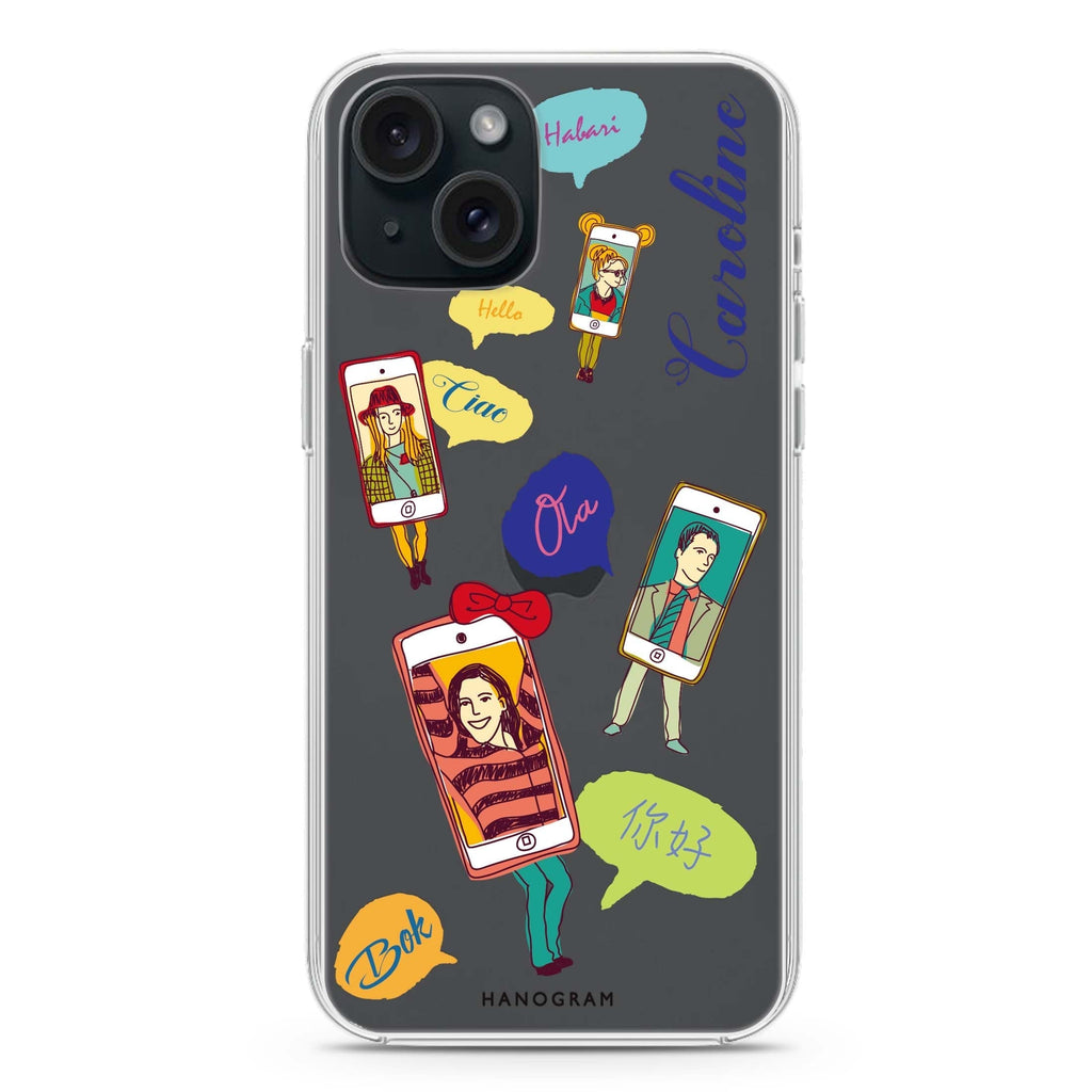 Phone Call iPhone 15 plus 水晶透明保護殼