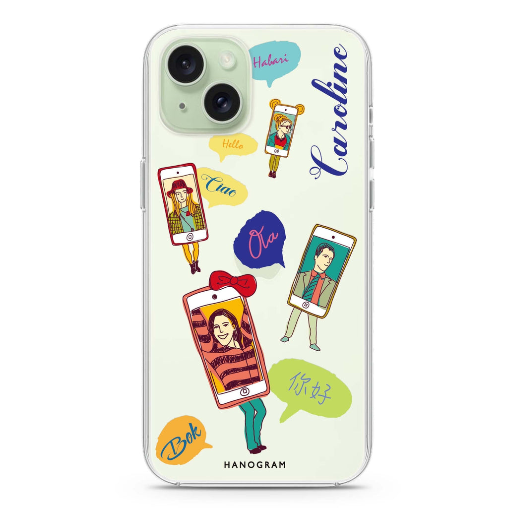 Phone Call iPhone 15 水晶透明保護殼