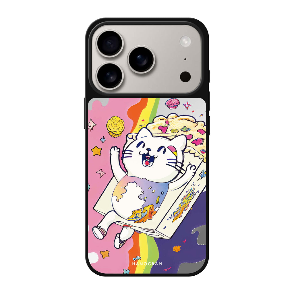Rainbow Cat 彩色貓咪 iPhone 17 Pro Max 鏡面手機殼主圖