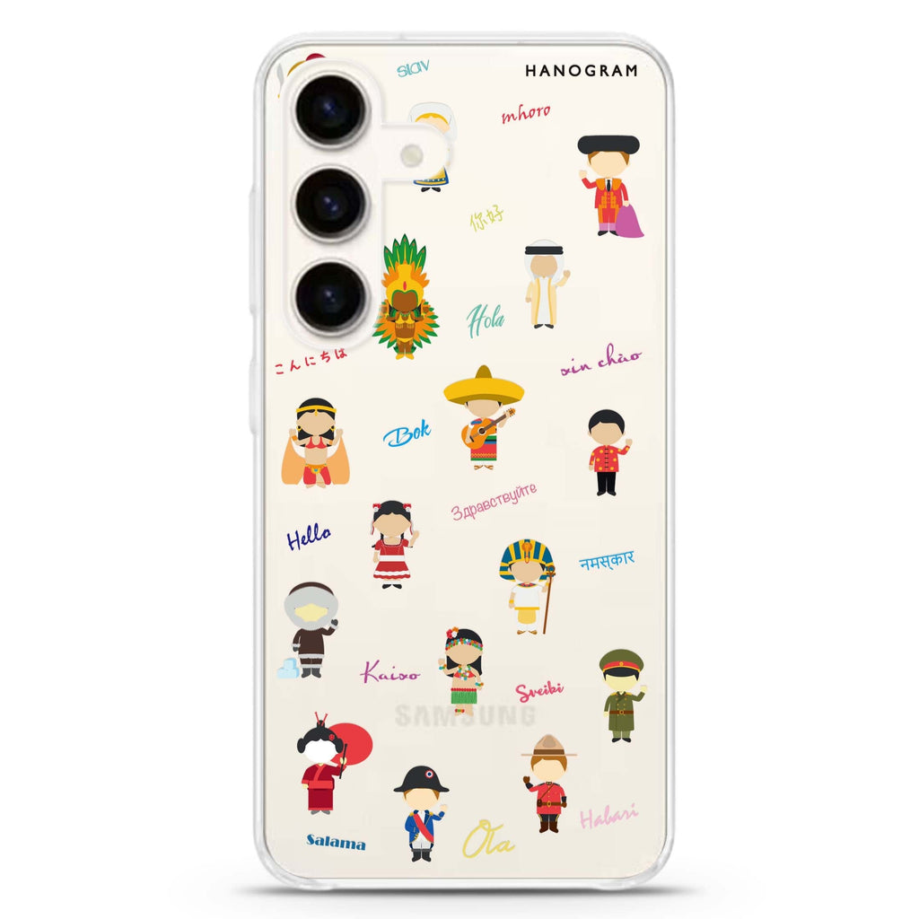 Culture People Samsung Galaxy S26/S25/S24 水晶透明保護殼正面展示
