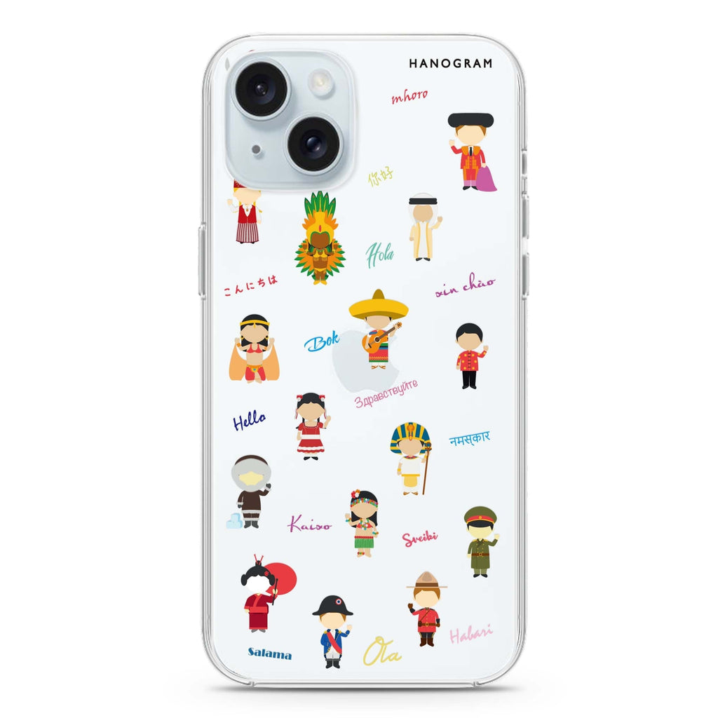 Culture People iPhone 15 plus 水晶透明保護殼