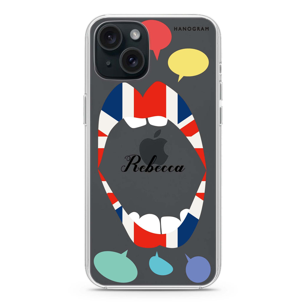 Speak up UK iPhone 15 水晶透明保護殼