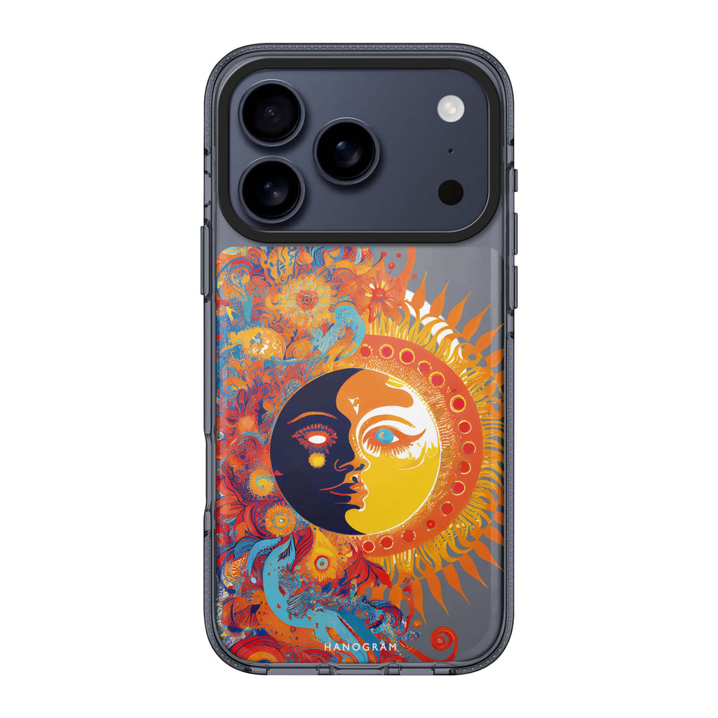 Moon & Sun iPhone 17 Pro Max MagSafe 水晶透明保護殼 月亮圖案設計 圖1