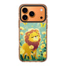 Lion in the garden iPhone 17 Pro Max MagSafe 水晶透明保護殼 花卉圖案設計 圖1