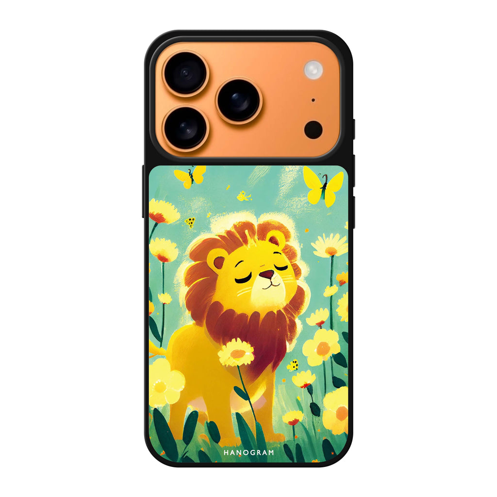 Lion in the garden 花卉 iPhone 17 Pro Max 鏡面手機殼主圖