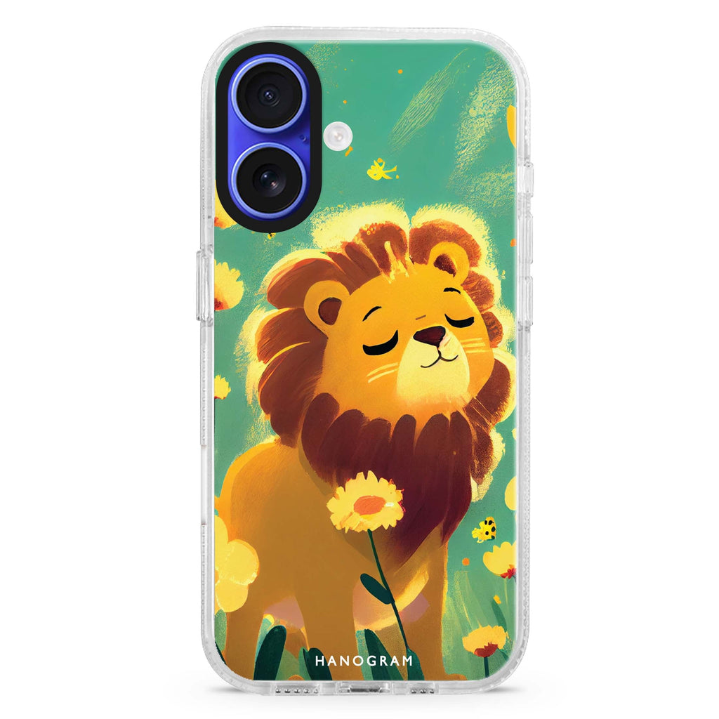 Lion in the garden 水晶透明保護殼