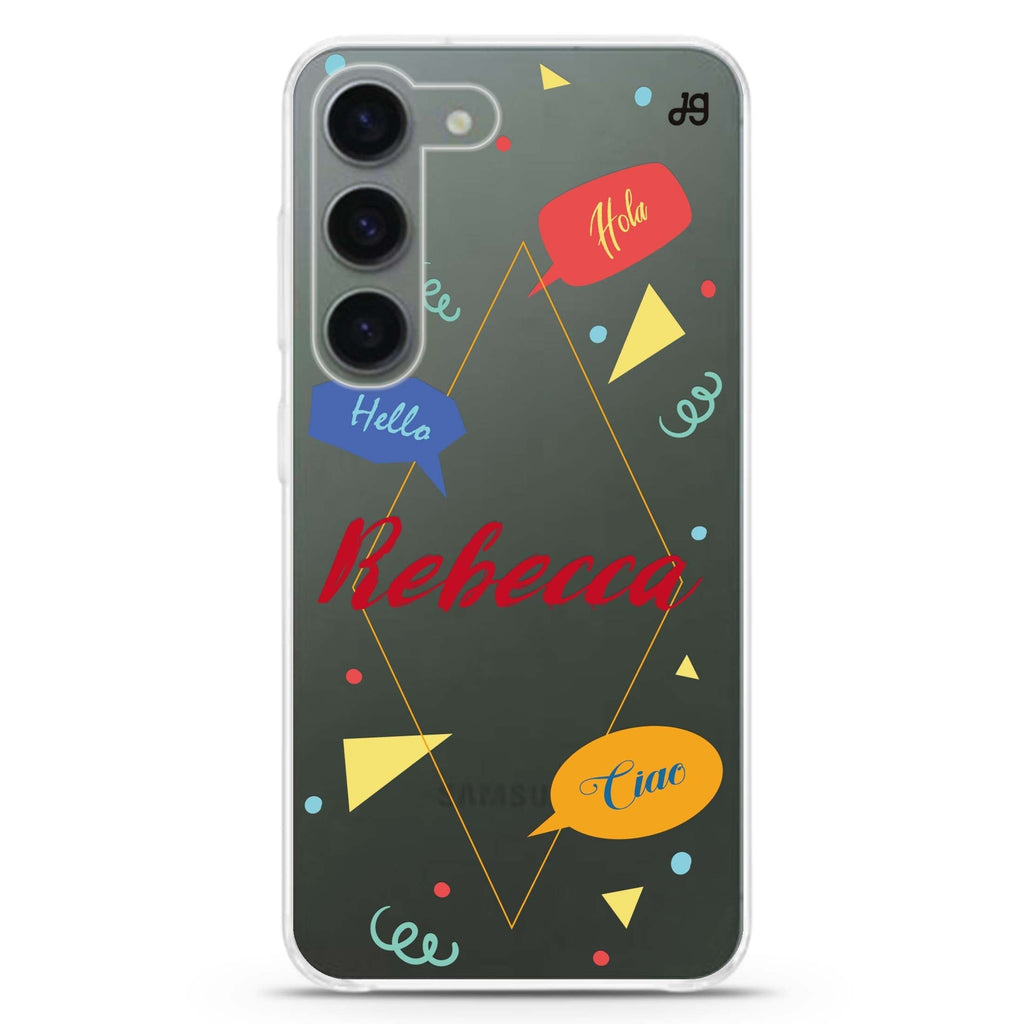 Communicate Fun Samsung Galaxy 水晶透明保護殼