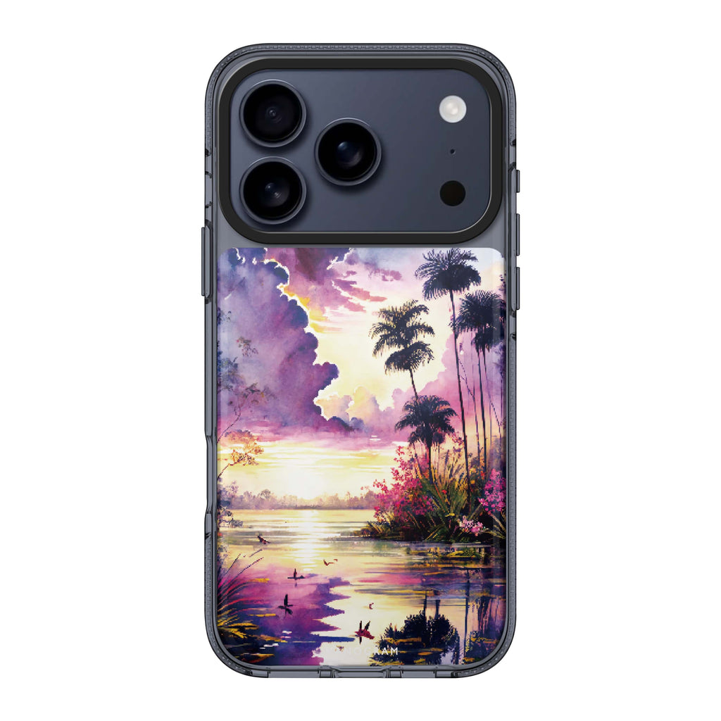 Tropical rainforest iPhone 17 Pro Max MagSafe 水晶透明保護殼 自然風格設計 圖1