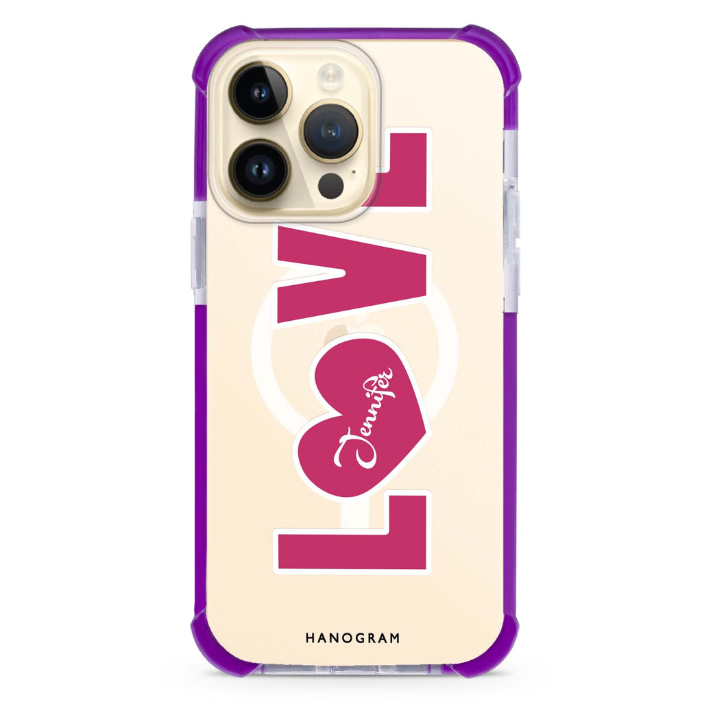 Unique Love iPhone Magsafe 兼容超強防摔保護殼