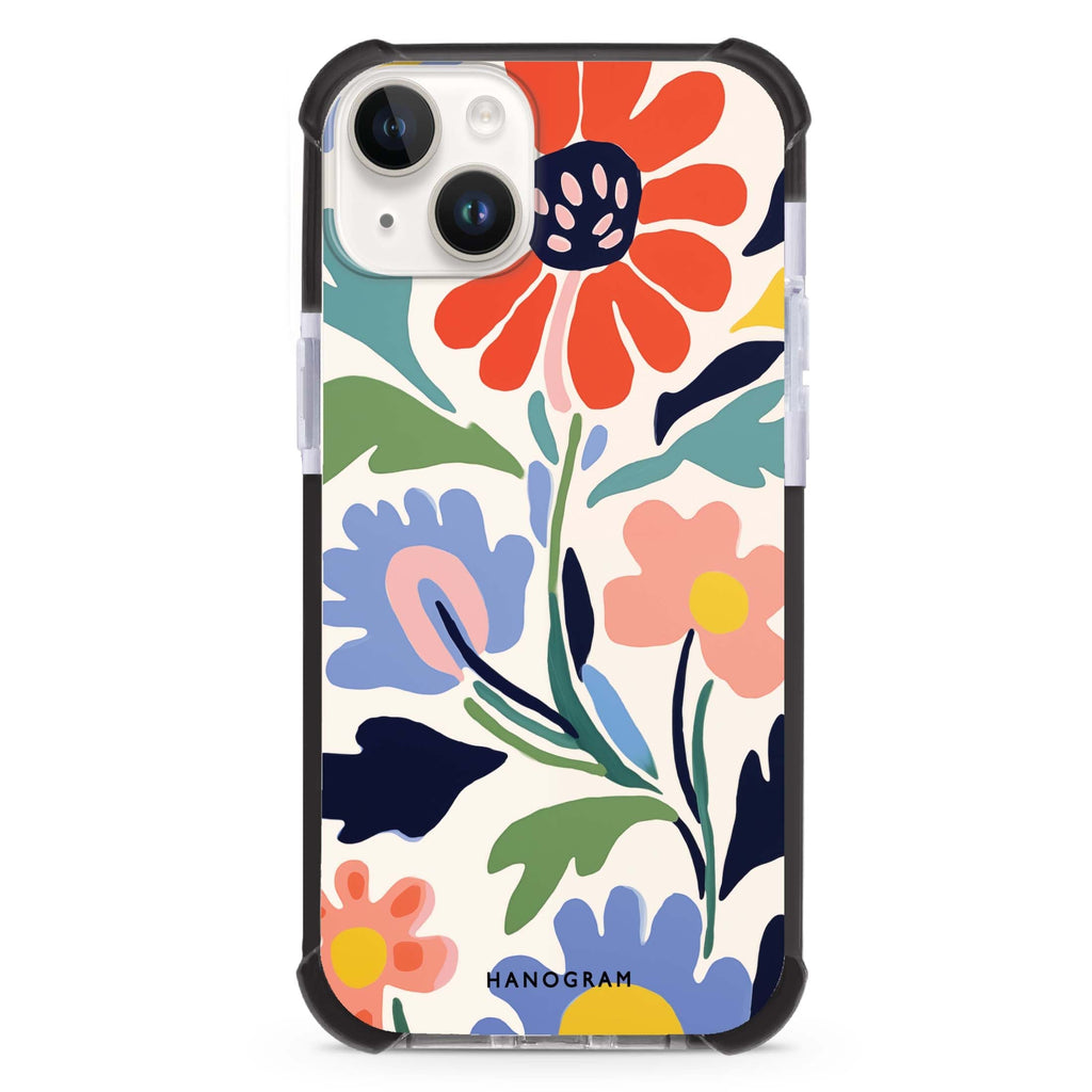 Brushed Blossoms iPhone 15 Plus 超強防摔保護殼