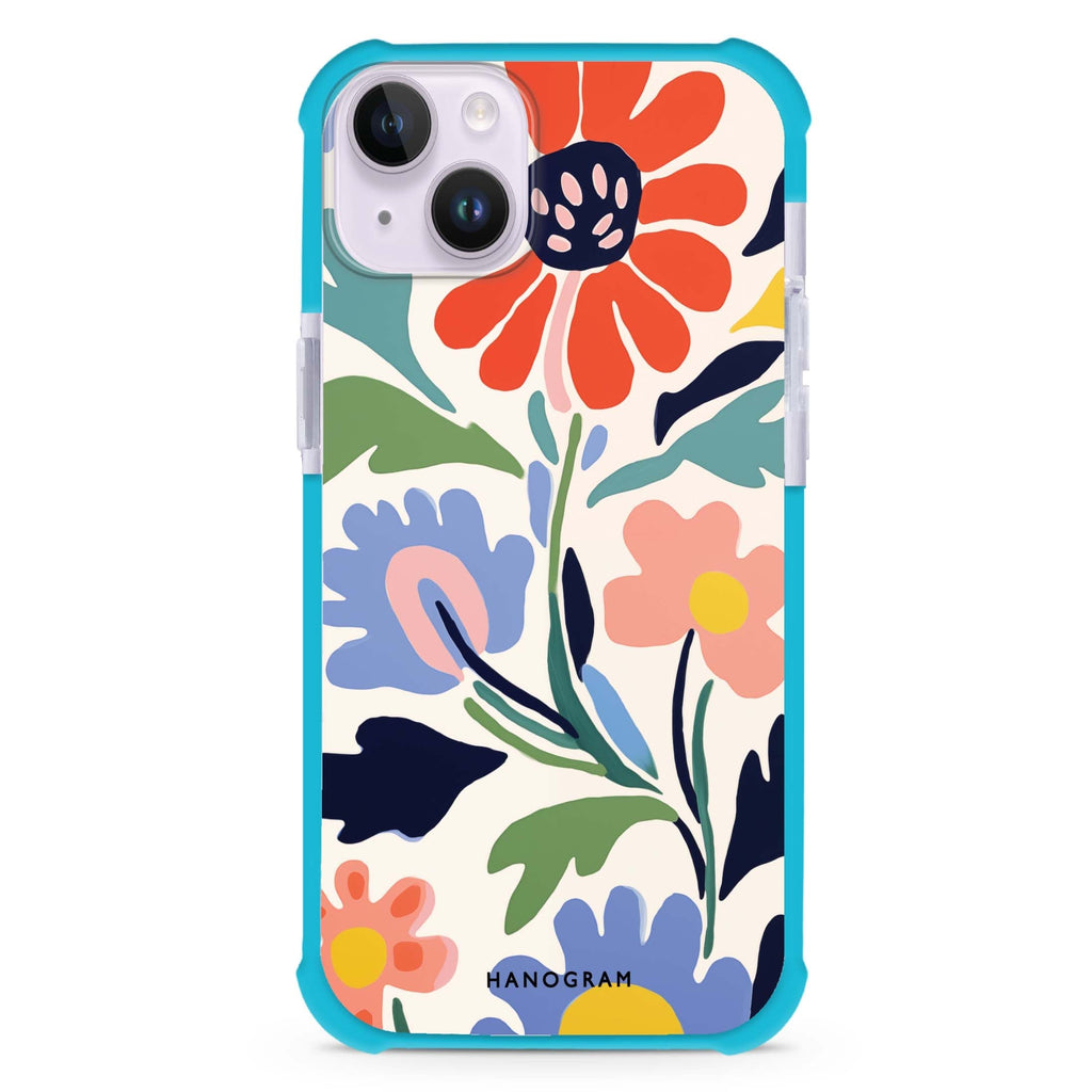 Brushed Blossoms iPhone 15 Plus Magsafe 兼容超強防摔保護殼