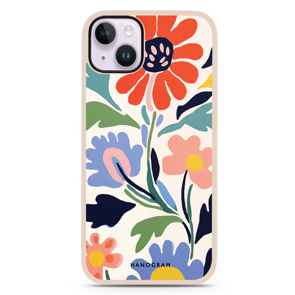 Brushed Blossoms iPhone 15 Plus 防衝擊保護殼