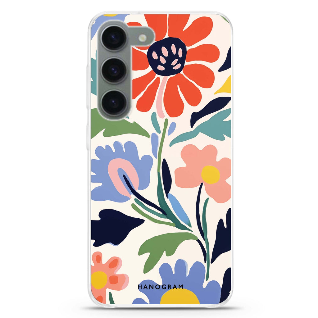 Brushed Blossoms Samsung Galaxy 水晶透明保護殼