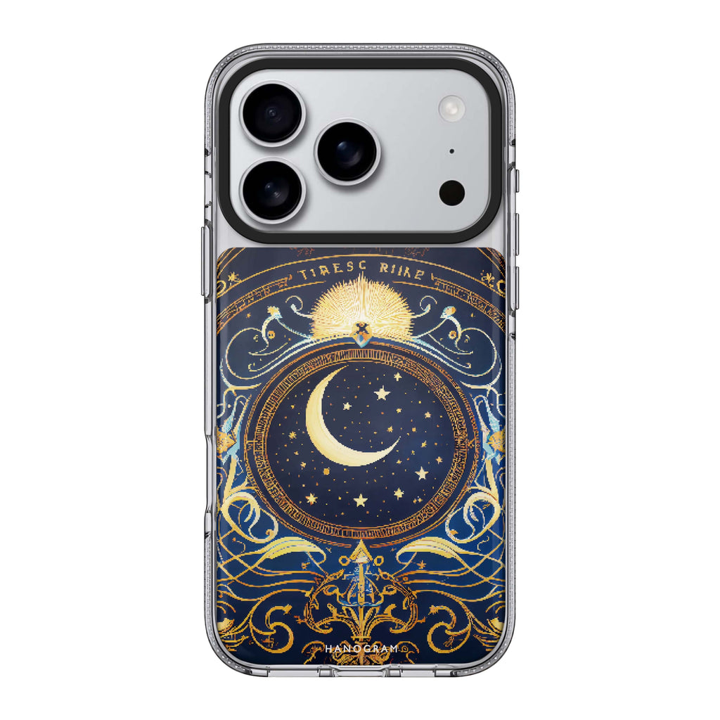 Magic Moon iPhone 17 Pro Max MagSafe 水晶透明保護殼 月亮圖案設計 圖1