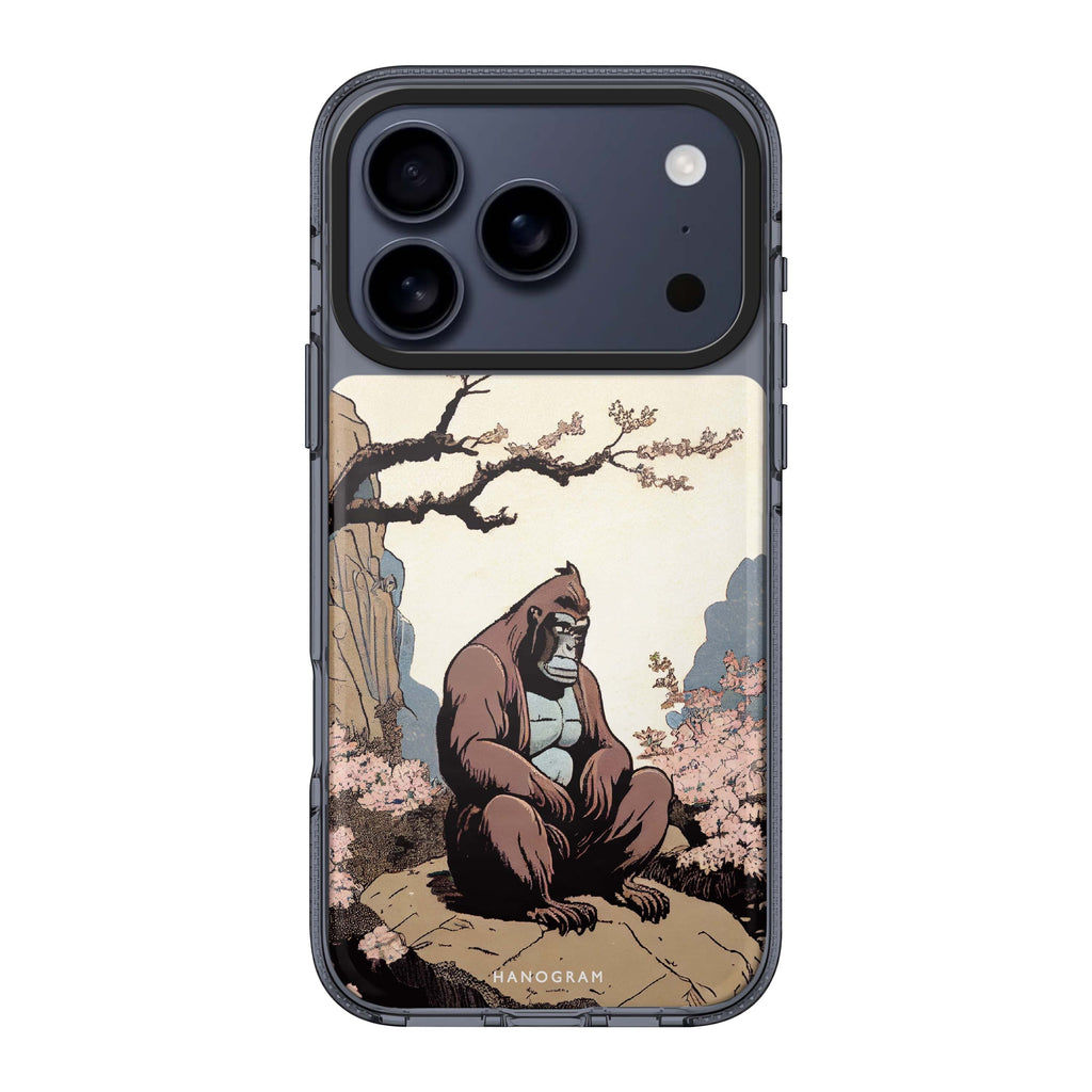 Gorilla life iPhone 17 Pro Max MagSafe 水晶透明保護殼 猩猩圖案設計 圖1