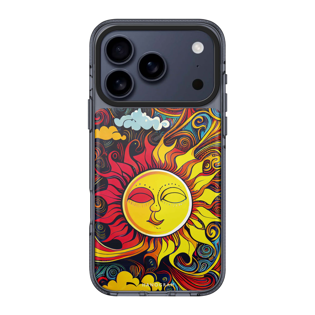 Sun imagination iPhone 17 Pro Max MagSafe 水晶透明保護殼 太陽圖案設計 圖1