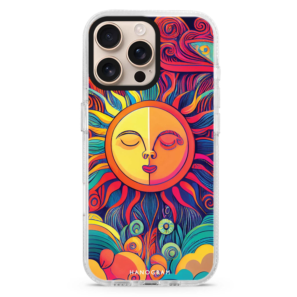 Magic Sun Face Magsafe 兼容水晶透明保護殼