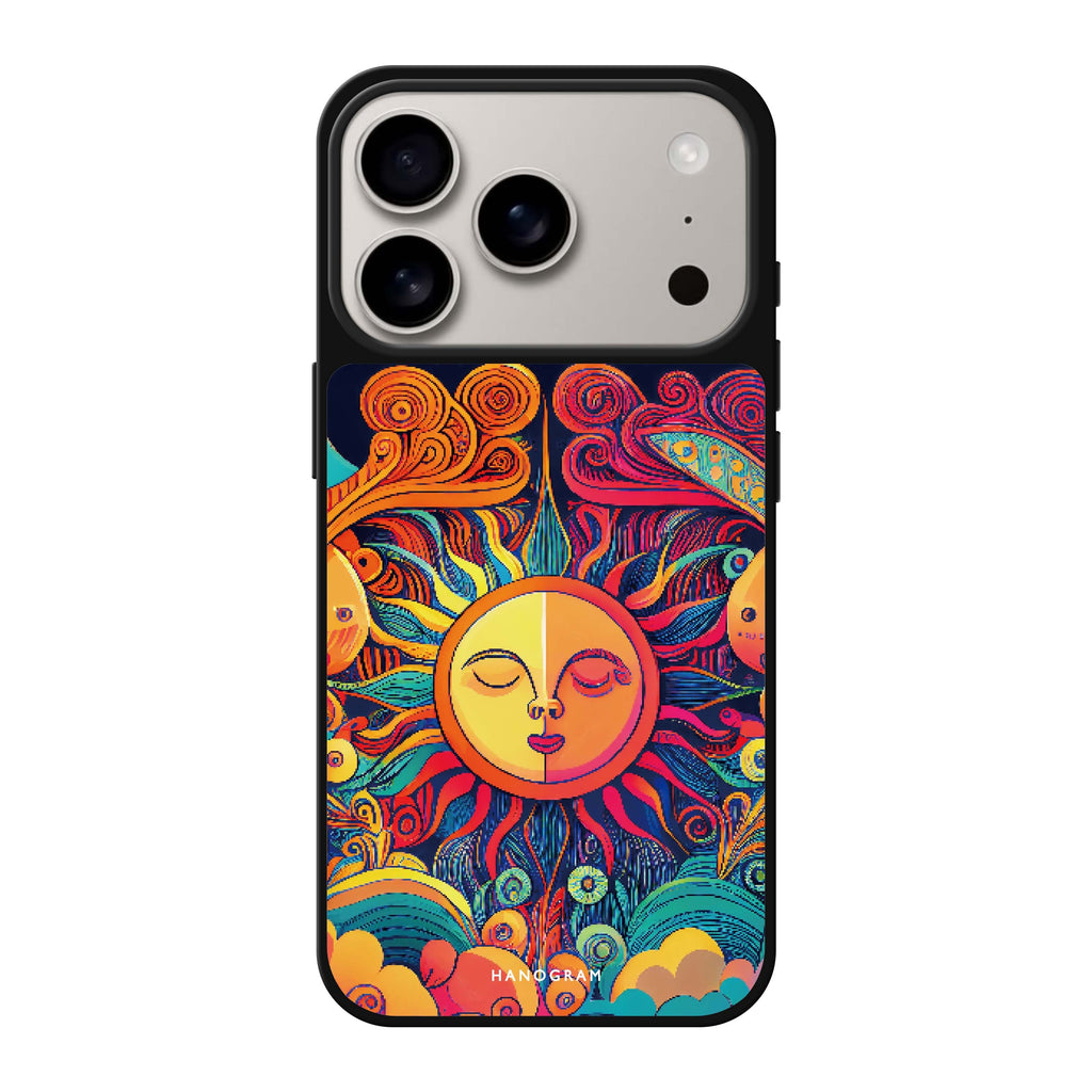 Magic Sun Face 太陽 iPhone 17 Pro Max 鏡面手機殼主圖