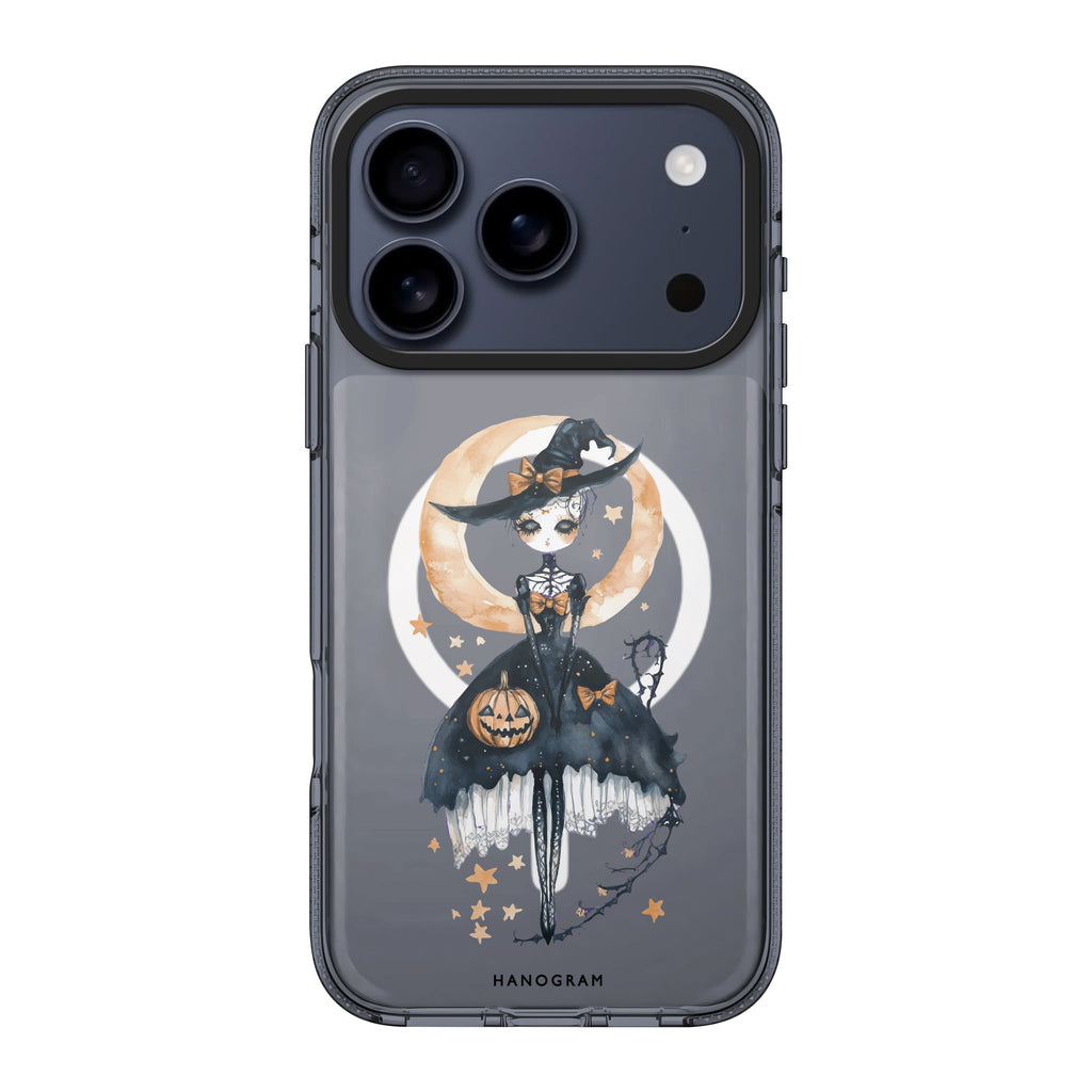 Mystic Witch Glow iPhone 17 Pro Max MagSafe 水晶透明保護殼 萬聖節設計設計 可自訂名字及字色 圖1