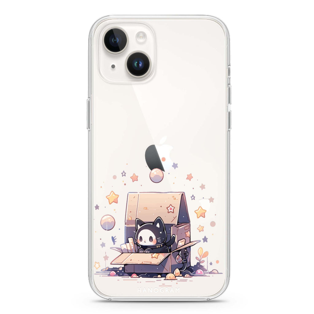 Starship Cat Pod iPhone 14 水晶透明保護殼