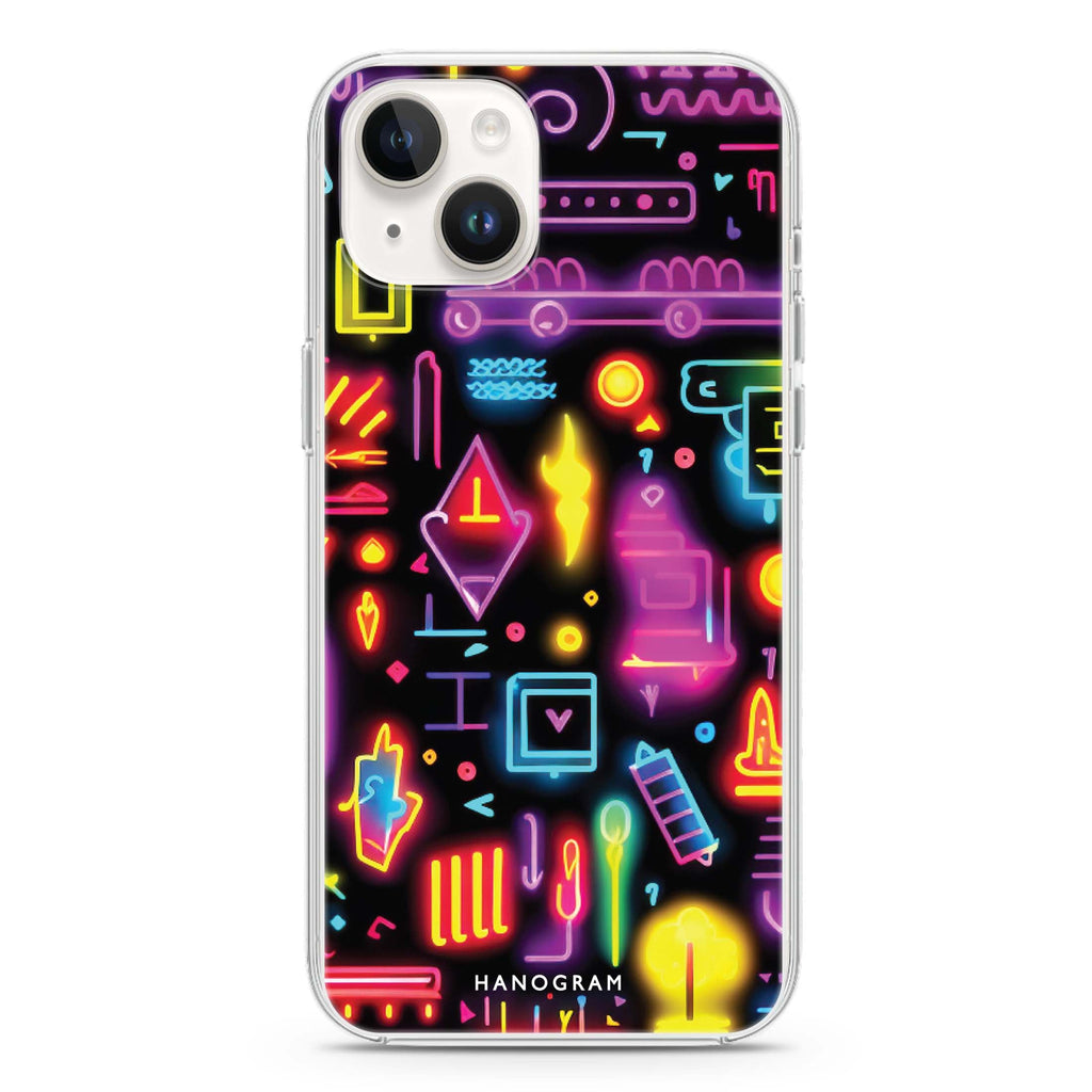 Neon Dreams iPhone 14 Plus 水晶透明保護殼