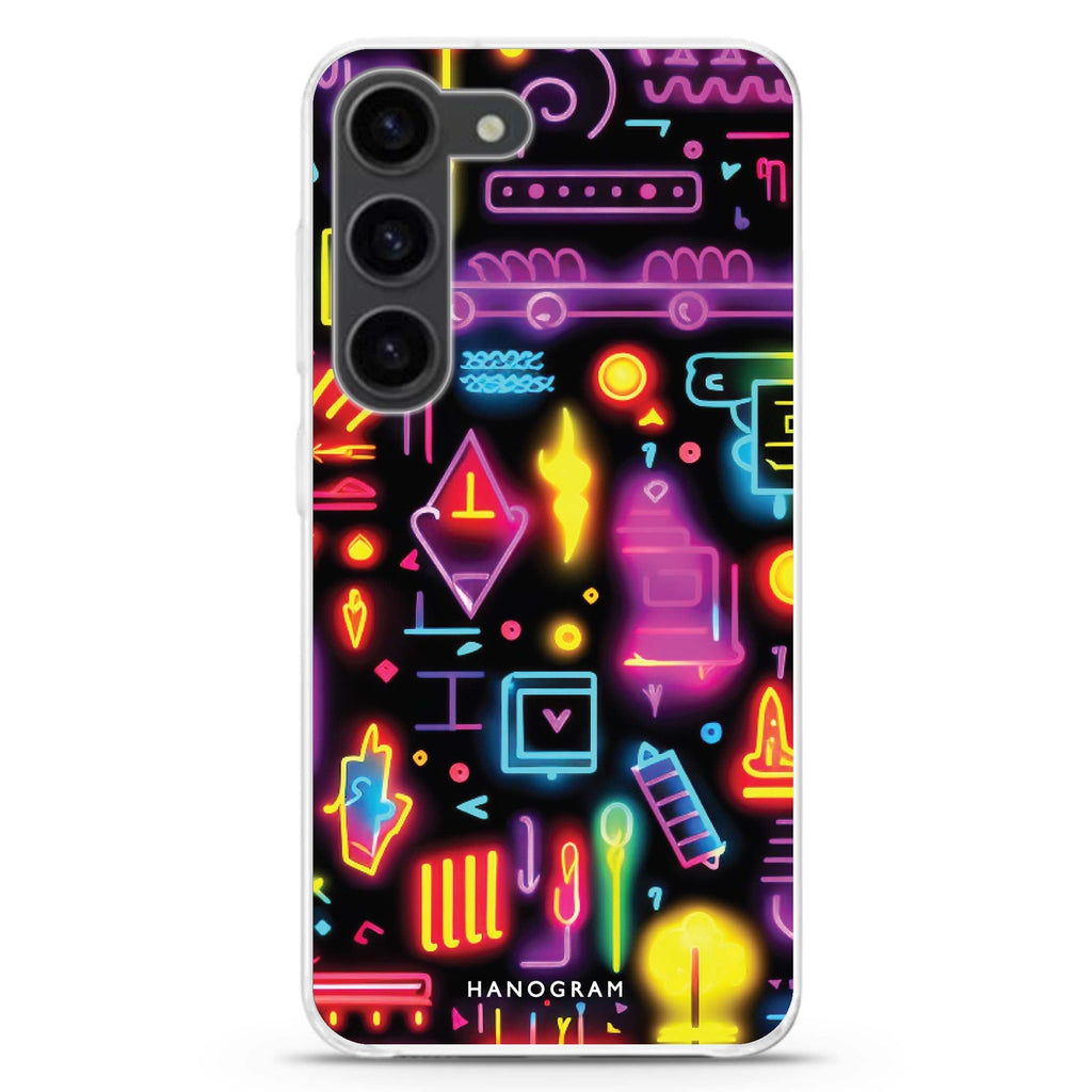 Neon Dreams Samsung Galaxy 水晶透明保護殼