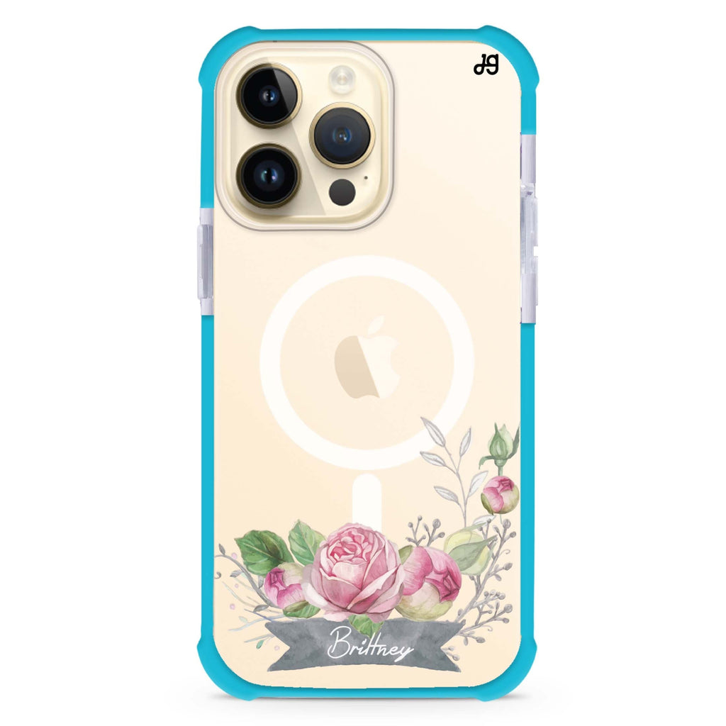 Ribbon & Floral iPhone Magsafe 兼容超強防摔保護殼