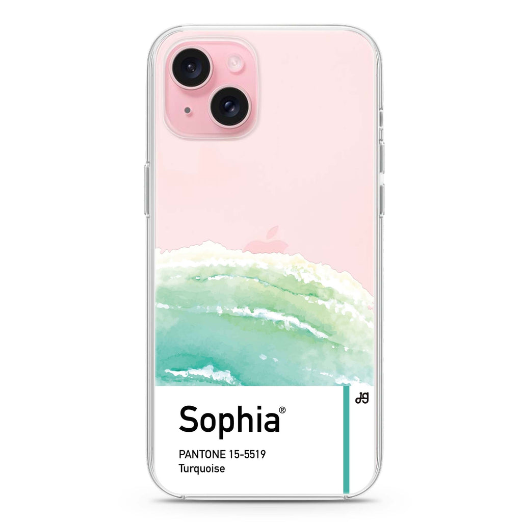 #15-5519 Turquoise I iPhone 15 plus 水晶透明保護殼