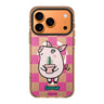 Lovely Pig iPhone 17 Pro Max MagSafe 水晶透明保護殼 小豬圖案設計 可自訂名字 圖1