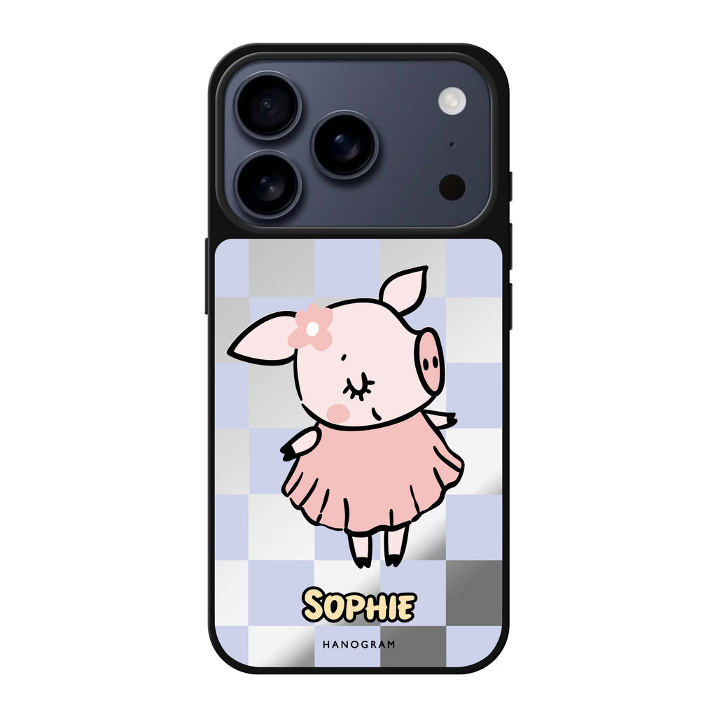 Pretty Pig 小豬 iPhone 17 Pro Max 鏡面手機殼主圖