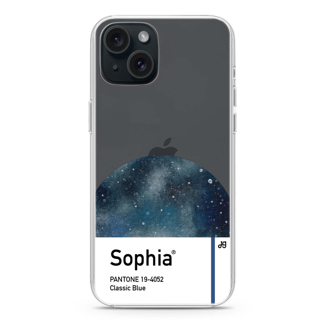 #19-4052 Classic Blue I iPhone 15 水晶透明保護殼