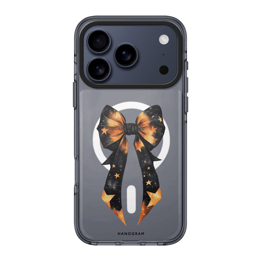 Bewitched Bows & Stars iPhone 17 Pro Max MagSafe 水晶透明保護殼 萬聖節設計設計 圖1