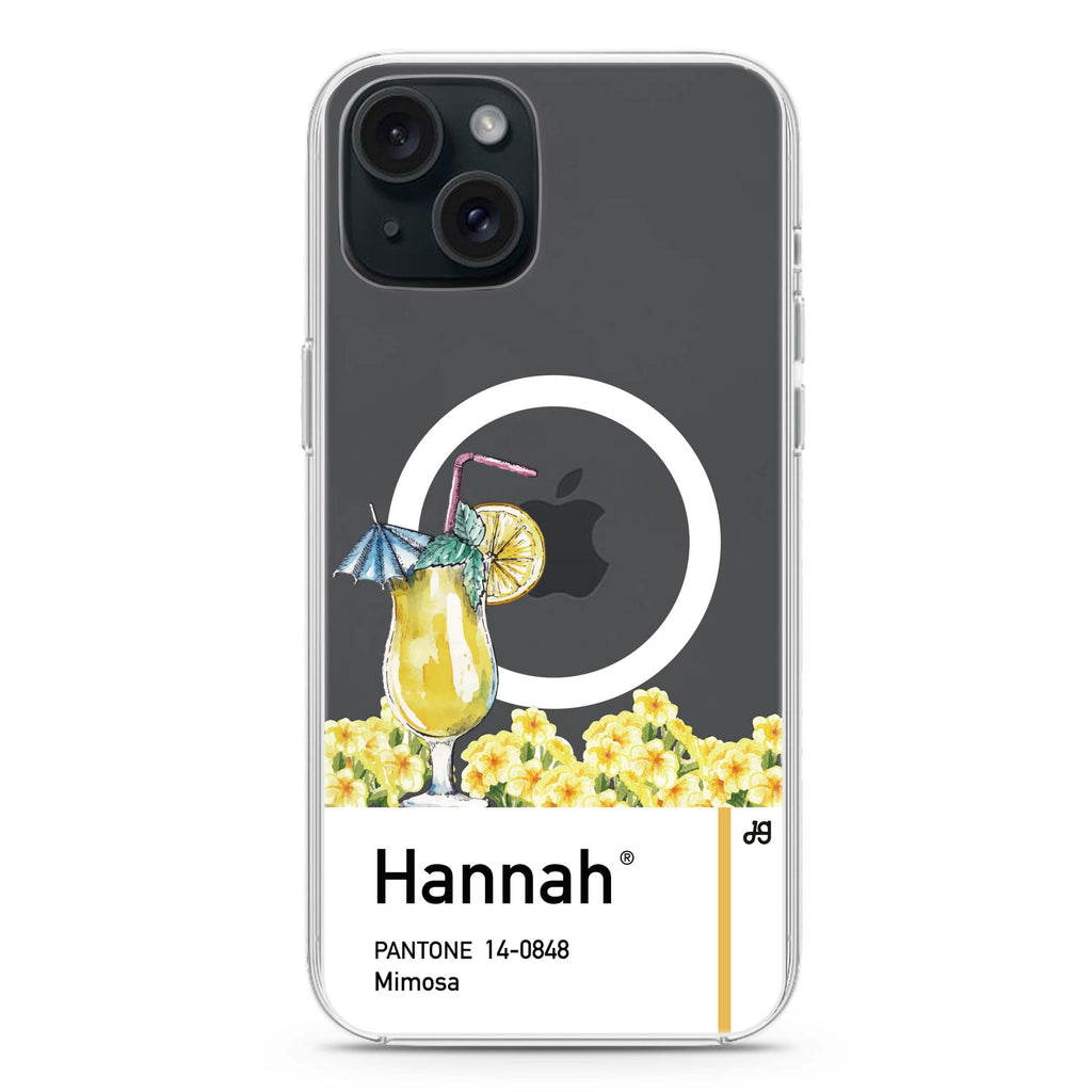 #14-0848 Mimosa I iPhone 15 Magsafe 兼容水晶透明保護殼