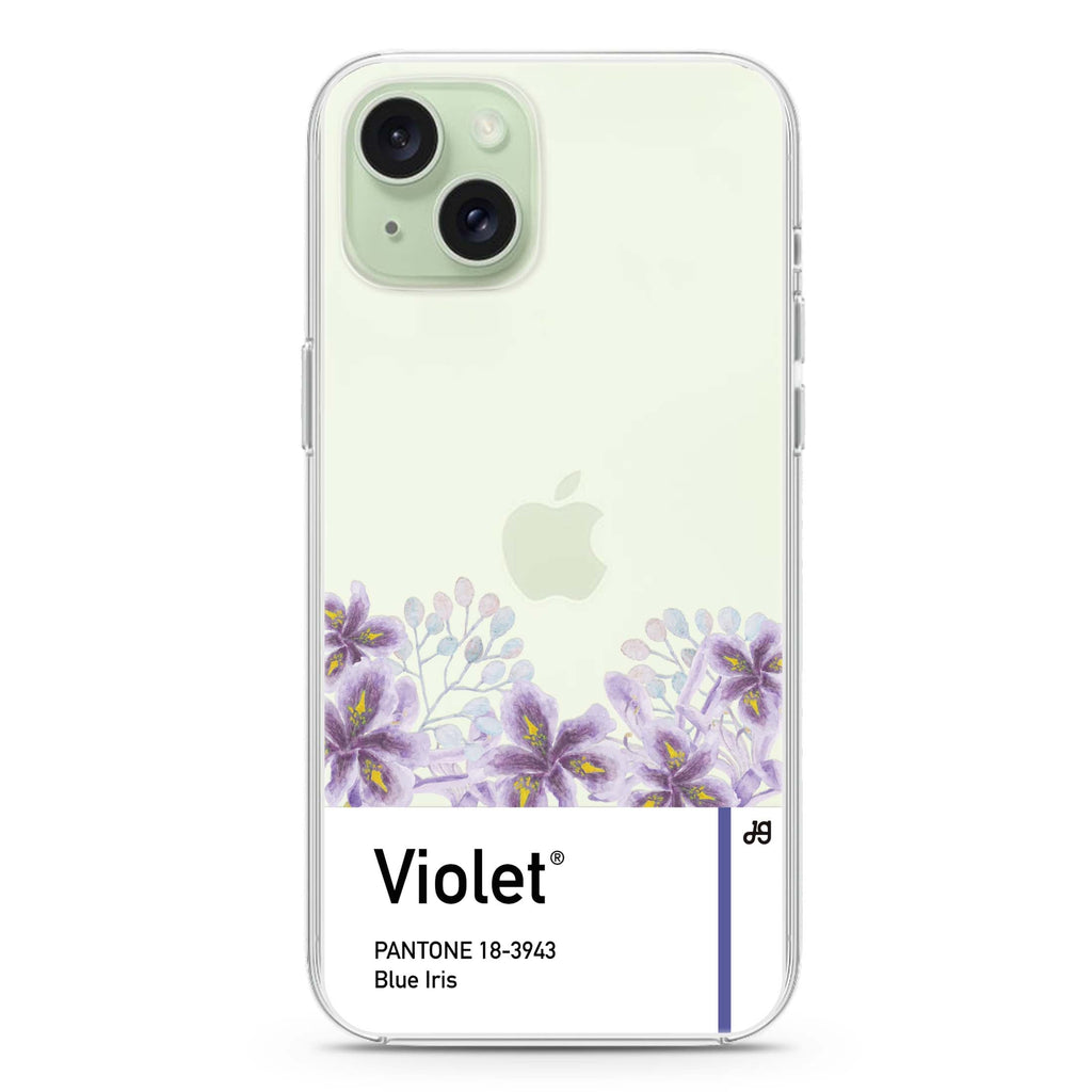 #18-3943 Blue Iris I iPhone 15 水晶透明保護殼