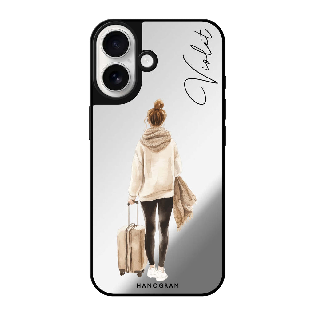Reflective iPhone 16 Mirror Case –Weekend Stroll iPhone Design