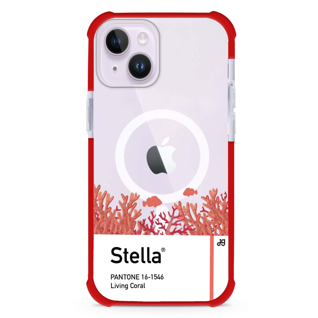 #16-1546 Living Coral I iPhone 15 Plus Magsafe 兼容超強防摔保護殼