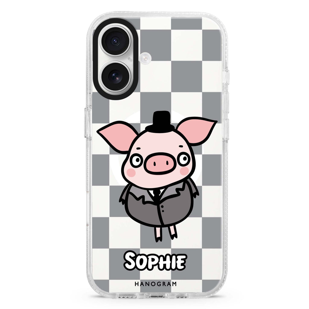 Handsome Pig Magsafe 兼容水晶透明保護殼