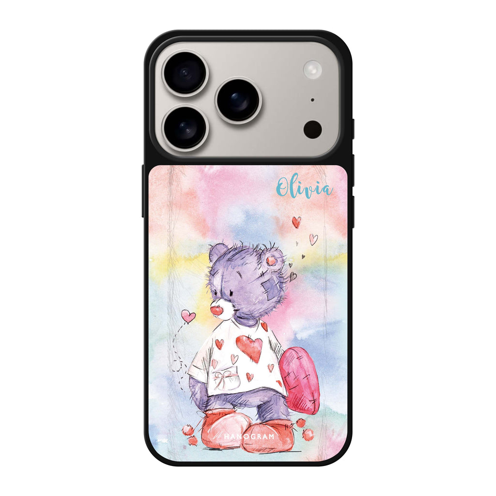 Sweet Bear 款式1 小熊 iPhone 17 Pro Max 鏡面手機殼主圖