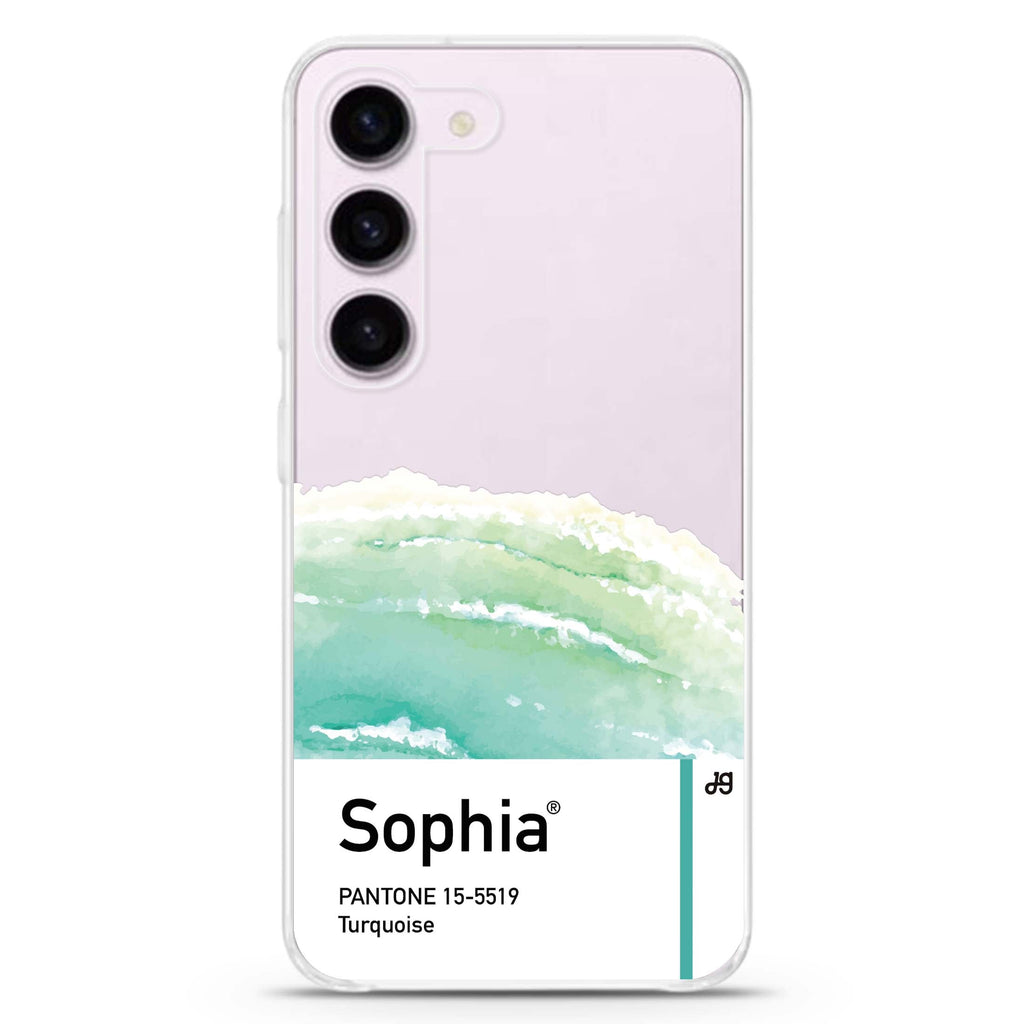 #15-5519 Turquoise I Samsung Galaxy 水晶透明保護殼