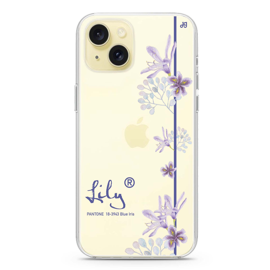 #18-3943 Blue Iris II iPhone 15 水晶透明保護殼