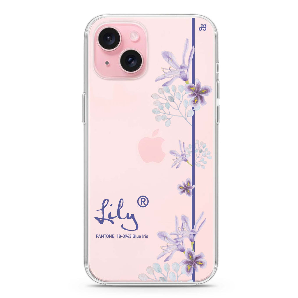 #18-3943 Blue Iris II iPhone 15 plus 水晶透明保護殼