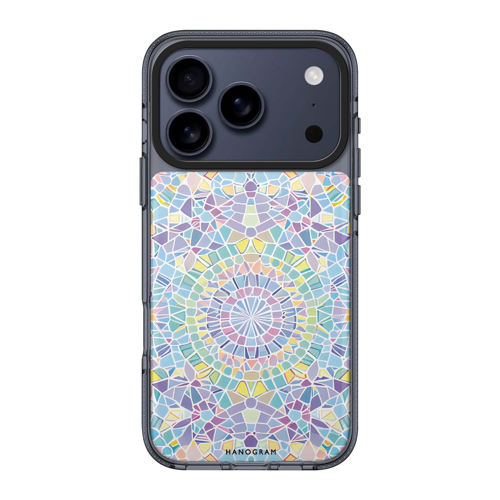 Mosaic artwork iPhone 17 Pro Max MagSafe 水晶透明保護殼 抽象圖案設計 圖1