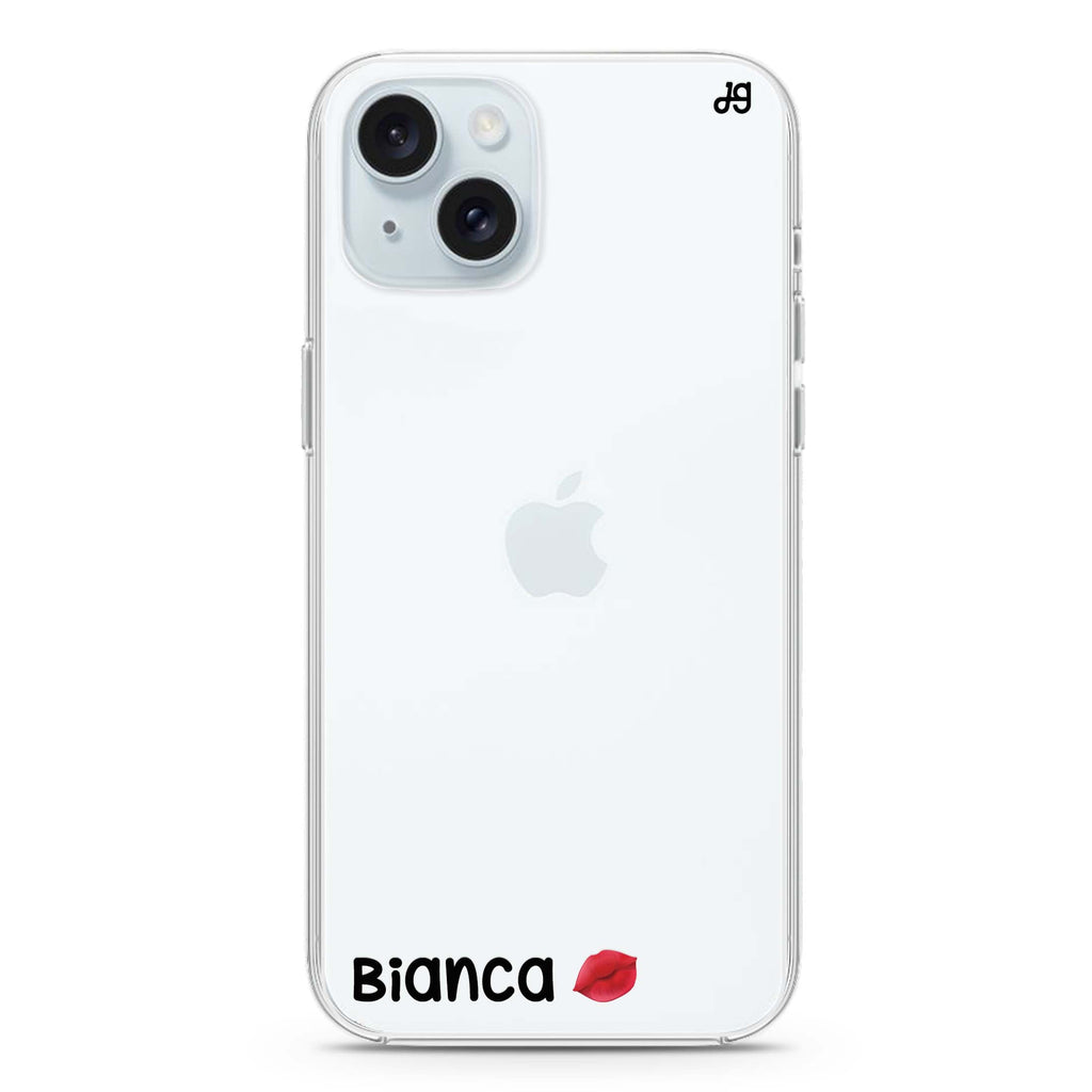 A Kiss iPhone 15 水晶透明保護殼