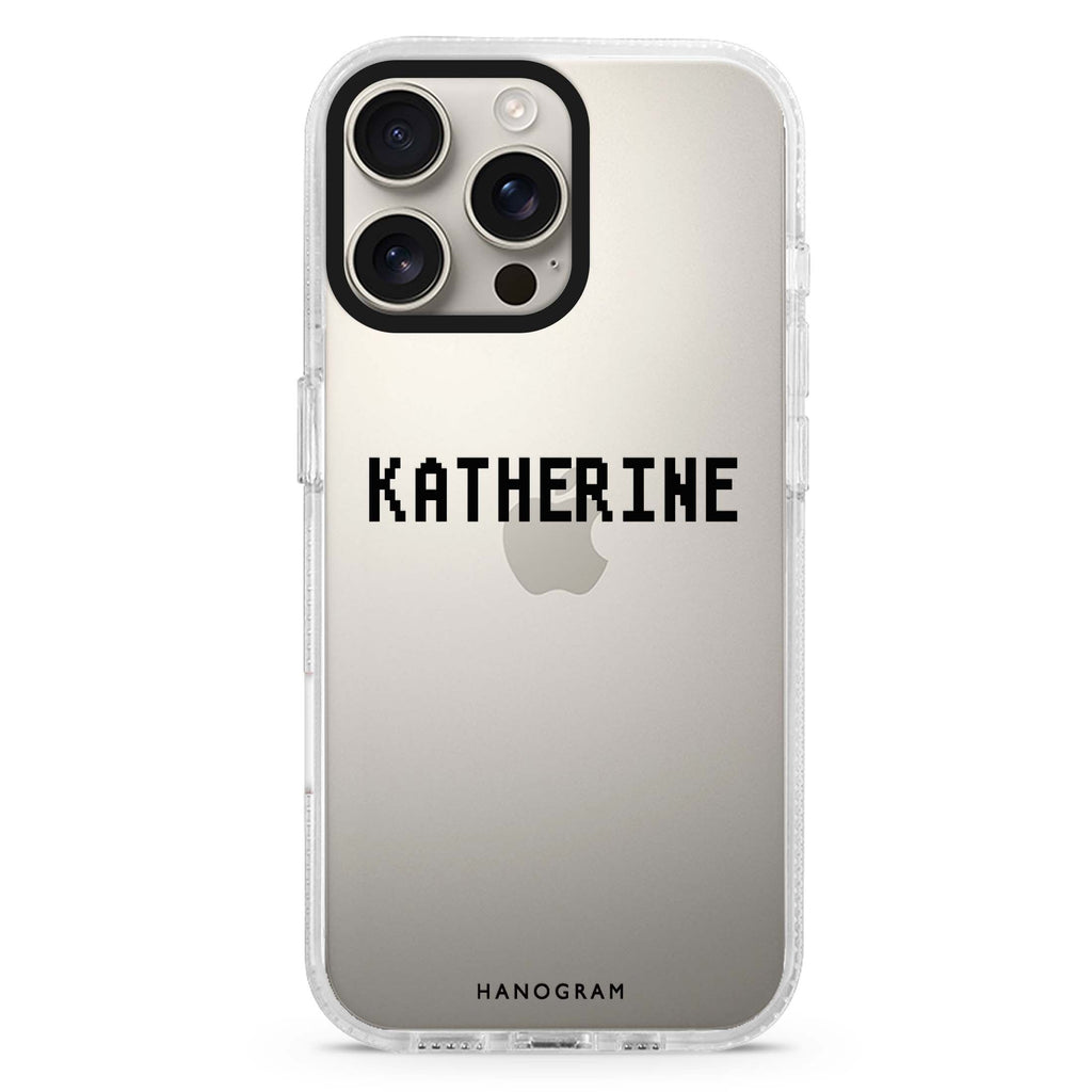 Pixel Custom Name iPhone 16 Pro & 16 Pro Max Case - Personalized and Stylish Protection