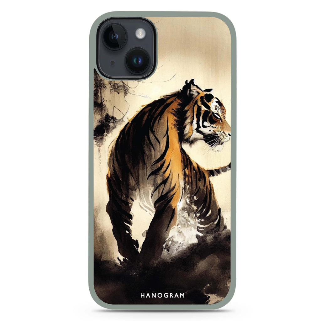 Tiger Painting iPhone 15 Plus 防衝擊保護殼